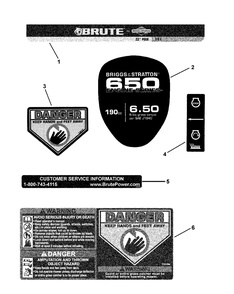 Part Location Diagram of 7102958YP Murray Decal Deck Front 22